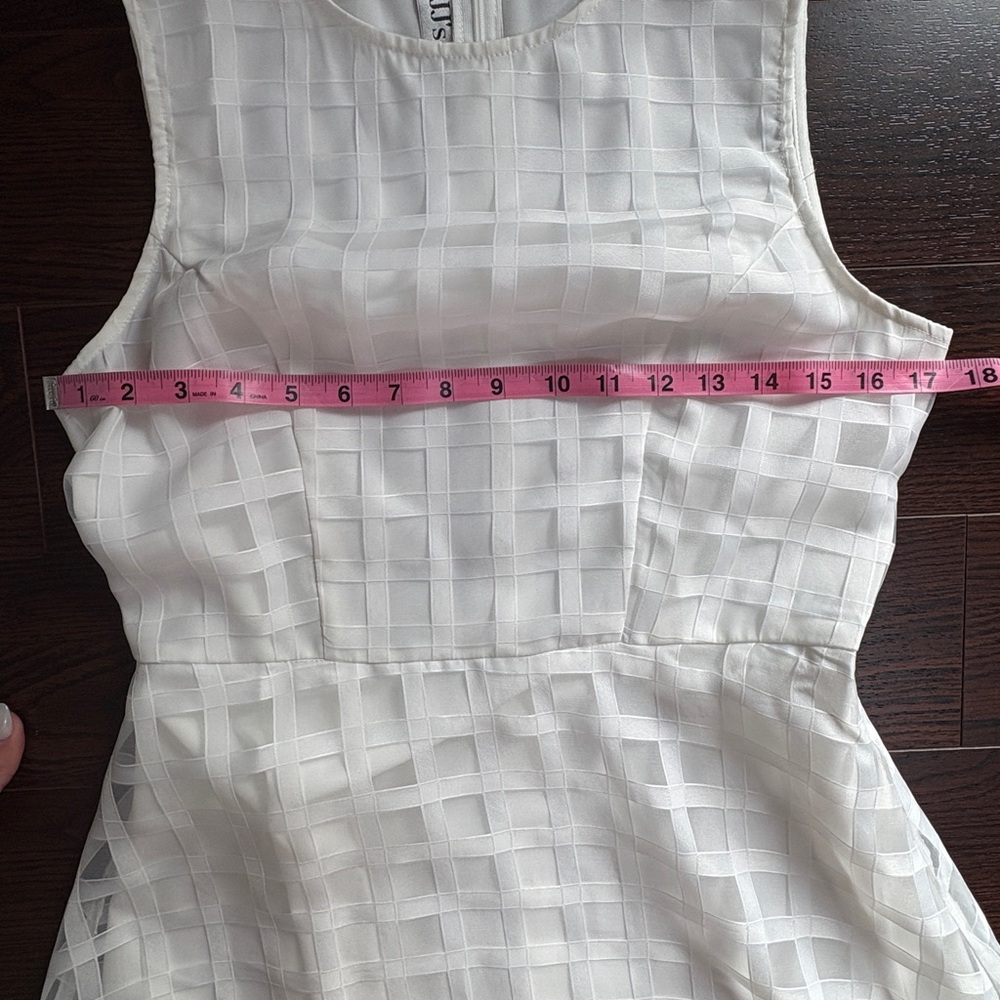 JJs House White Checkered Midi Dress - Picture 5 of 10